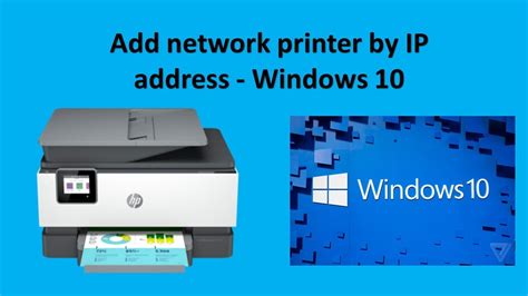 How To Add A Network Printer By Ip Address On Windows Youtube