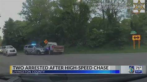 High Speed Chase In Livingston County Leads To Two Arrests