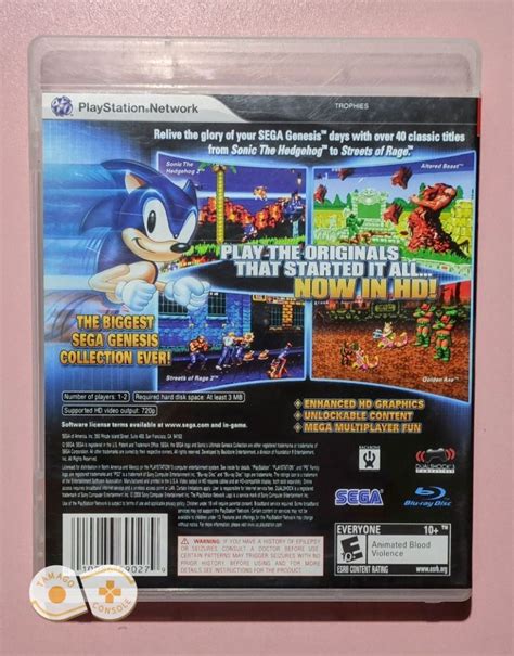 Sonic S Ultimate Genesis Collection PS3 Game ENGLISH Language