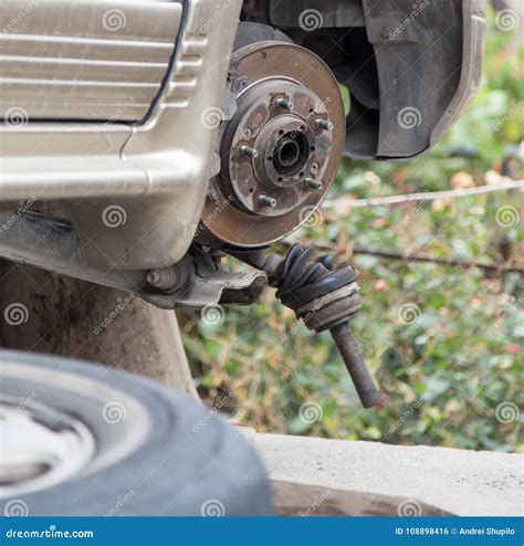 Remove The Wheel Of Car Stock Photo Image Of Wheel 108898416