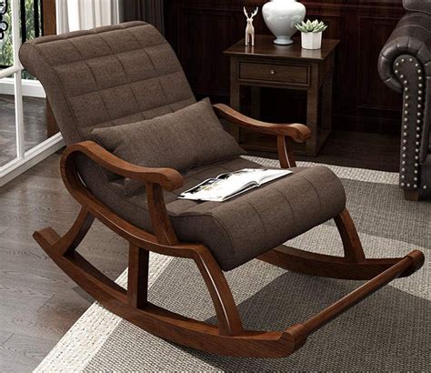 Buy Aurora Teak Rocking Chair with Cushion at 39% OFF Online | Wooden Street