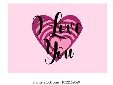 Ilove You Simple Lettering Vector Stock Vector Royalty Free