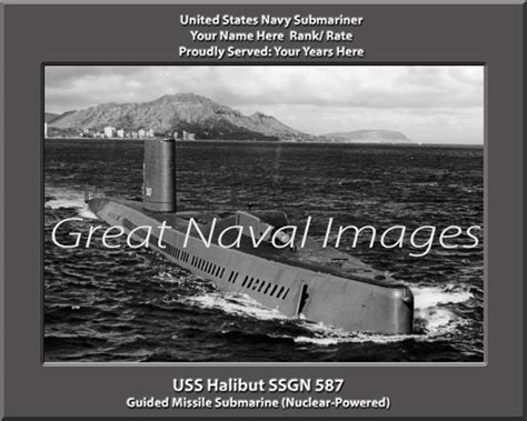 Uss Halibut Ssgn 587 Submarine Photo ⋆ Personalized Us Navy Ship