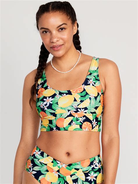 Matching Scoop Neck Longline Bikini Swim Top Old Navy