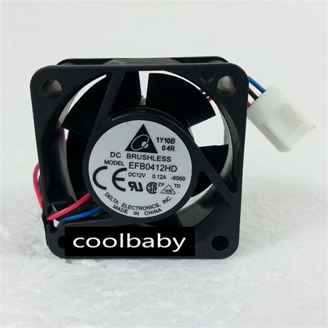 For Delta EFB0412HD Fan DC12V 0 12A 40 40 20mm 4cm 3pin EBay