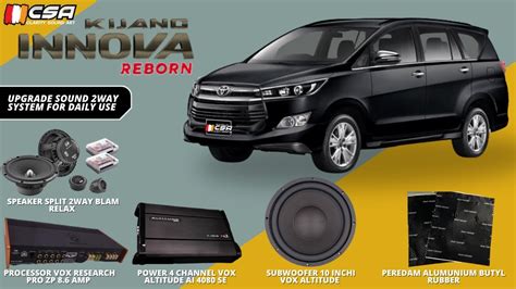 Innova Reborn Upgrade Sound 2way System For Daily Use Blam Vox