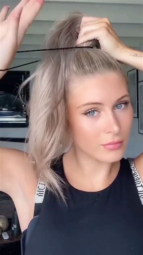 Daily Hair Tutorials On Instagram Easiest Bun Follow Diy Hairs