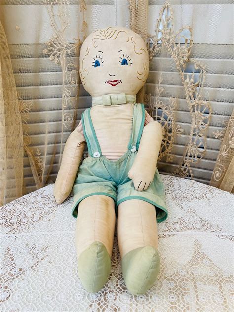 Adorable 1900s Cloth Boy Doll Etsy