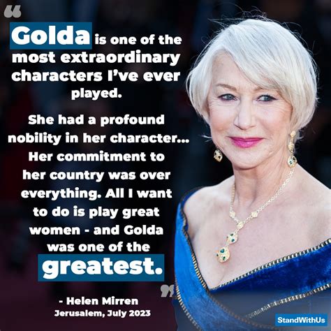 StandWithUs On Twitter We Couldn T Agree More With Helen Mirren