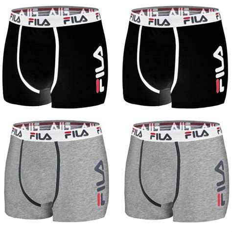 Lot de 4 boxers coton Fila FU5040 Underwear Vêtements Homme