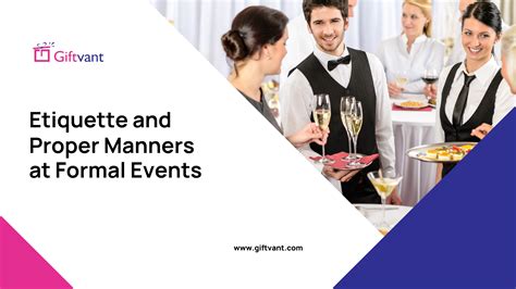 Etiquette and Proper Manners at Formal Events