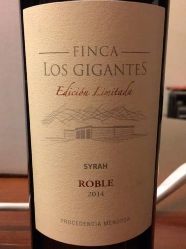 Finca Los Gigantes Edici N Limitada Syrah Roble Vivino United Kingdom