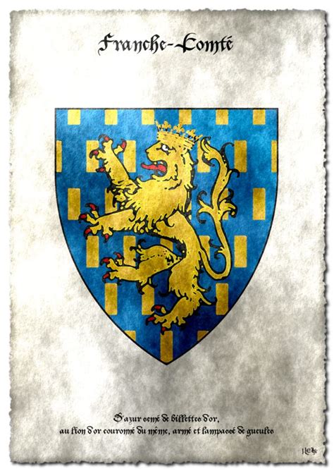 Arms Of Franche Comte Blason De La Franche Comte Coat Of Arms