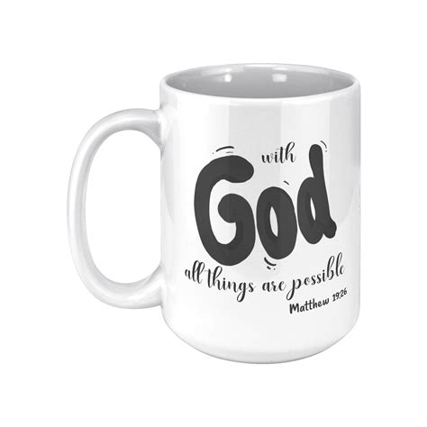 Christian Mug Religious Mug God Quote Mug Inspirational Mug Faith