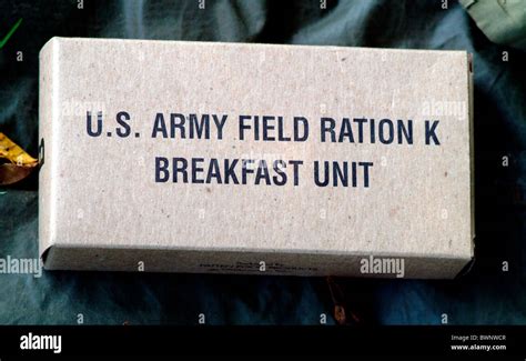 Us Army Field K Rations The Breakfast Unit Stock Photo Alamy