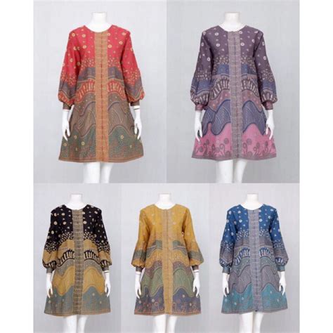 Jual Tunik Bestari Tunik Batik Cantik Seragam Kantor Pesta Kondangan