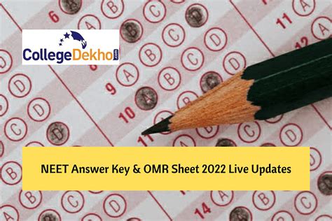 NEET Answer Key 2022 Released LIVE NTA NEET Official Answer Key OMR