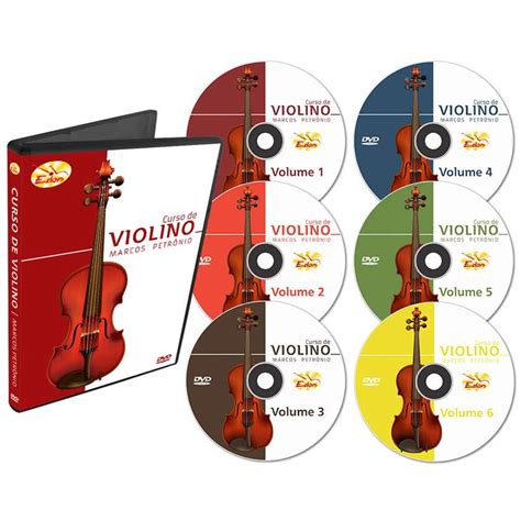 Coleção Curso De Violino Em 6 Dvds Edon original em Promoção Ofertas