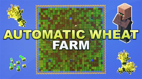 Minecraft Automatic Wheat Farm Auto Weizen Farm Tutorial 1 13