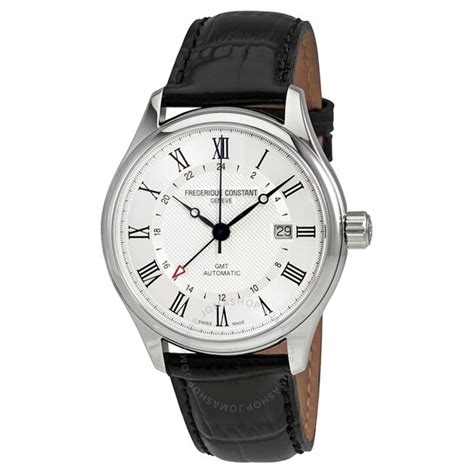 Frederique Constant Classic Gmt Automatic Silver Dial Mens Watch Fc