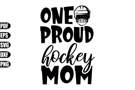 One Proud Hockey Mom Svg Graphic By Creativekhadiza124 · Creative Fabrica