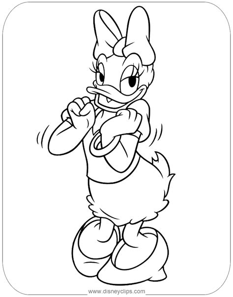 Daisy Duck Coloring Pages 3