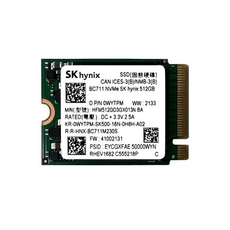 Jual SK Hynix SSD M2 2230 512GB BC711 Jakarta Pusat VJ Comp