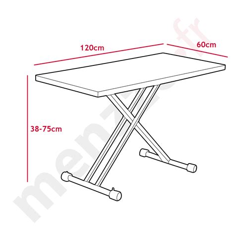 Table Basse Relevable Duke Chêne Clair