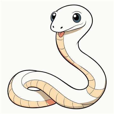 Una Caricatura De Una Serpiente Con La Boca Abierta Y Una Boca Que Dice