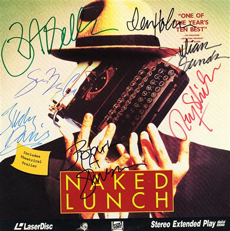 Naked Lunch Cast Signed Movie Laserdisc Album Signed Film