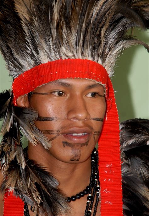 Terena man at Brazil's Indigenous Games Native American Men, American