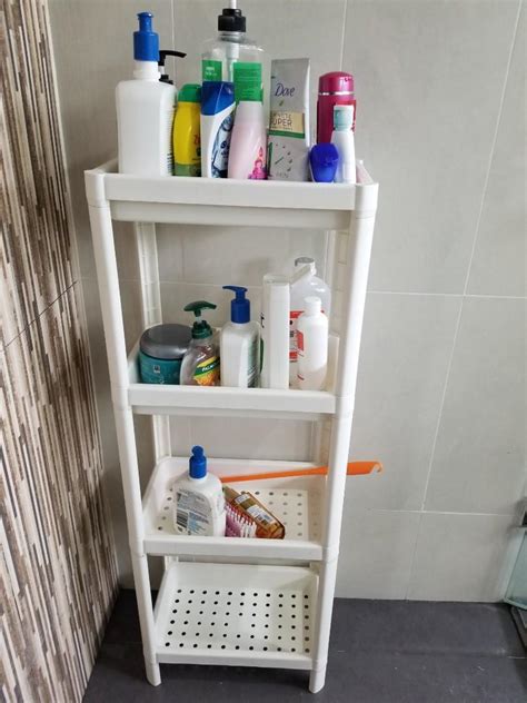 Rak Kamar Mandi Ikea Bathroom Bath Room Plastik Plastic Storage Tempat