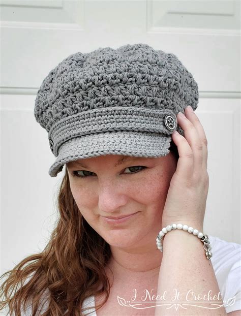 Mixed Cluster Newsboy Free Crochet Hat Pattern Artofit