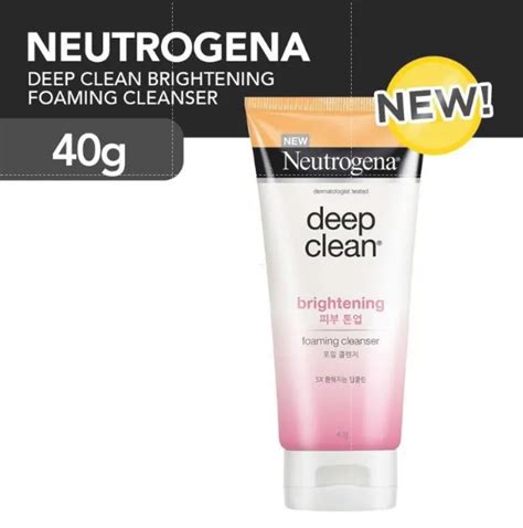 Neutrogena Deep Clean Brightening Foaming Cleanser 40g Lazada Ph