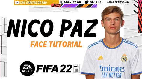 Nico Paz Face Fifa Tutorial Career Mode Modo Carrera Real