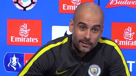 Pep Guardiola Pre Match Press Conference Crystal Palace V Manchester City Fa Cup Embargo