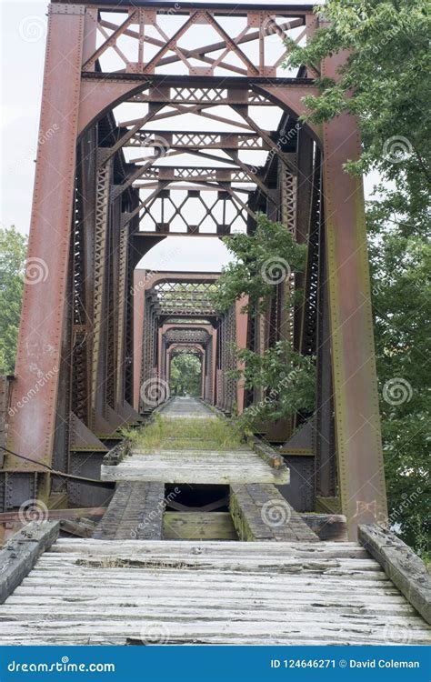 Historic Railroad Bridge Marietta Ohio Stock Image Image Of Original