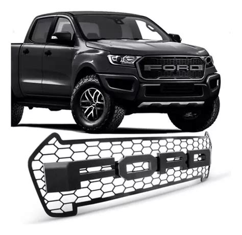 Grade Raptor Frontal Dianteira Preta Ford Ranger A