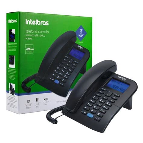 Telefone Fixo Fio Intelbras Tc60 Viva Voz Identificador Chamadas