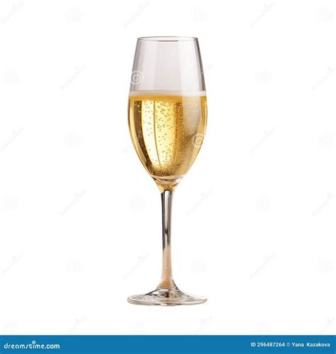 Glass Of Champagne On A White Isolated Background Stock Illustration Illustration Of Glimmer