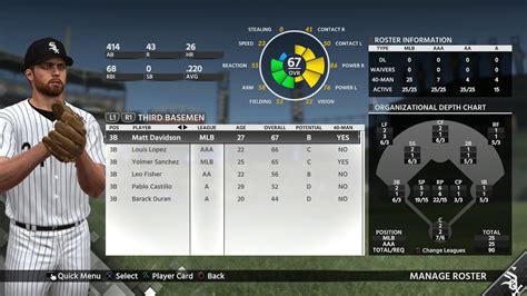 Mlb The Show Roster Chicago White Sox All Players All Positions