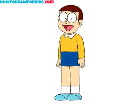 How to Draw Nobita - Easy Drawing Tutorial For Kids