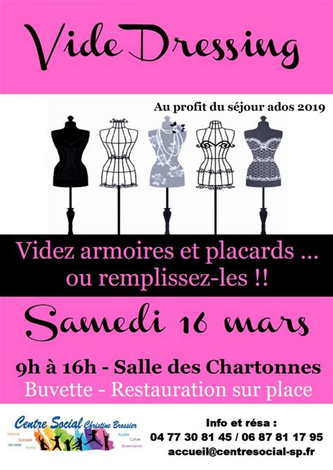 Un Grand Vide Dressing Le Samedi Mars Prochain Centre Social