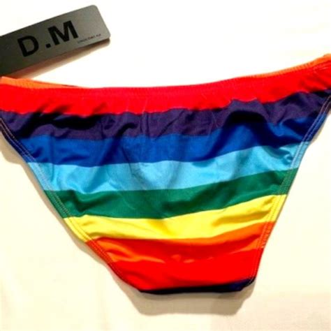 D M Swim Pride Rainbow Stripe Bikini By Dm Release It Passion