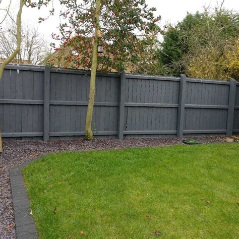 Grey Garden Fence Paint B&Q