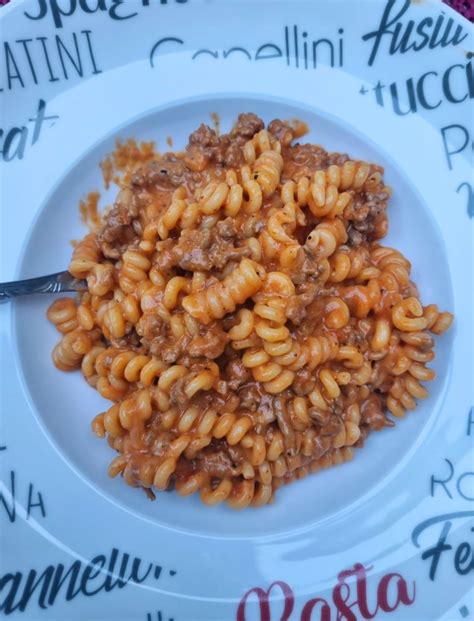 Pâtes crémeuses au boeuf haché recette américaine