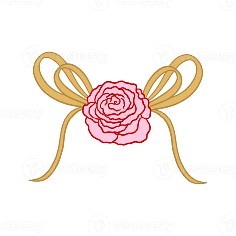 Free Pink Rose Ribbon Decoration 14968360 PNG With Transparent Background