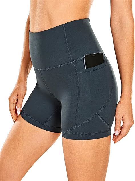 Crz Yoga Women S Naked Feeling Biker Shorts Inches High Waisted Gym