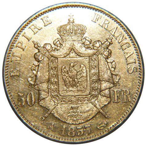 Second Empire Francs Or Napol On Iii T Te Nue Ttb