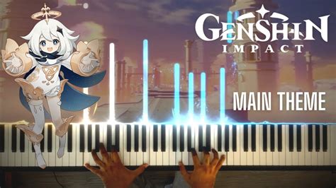 Genshin Impact Main Theme At Dusk Piano YouTube